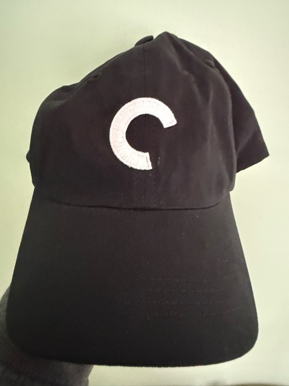 Criterion Collection Black Baseball Cap Cotton Made In USA NWOT